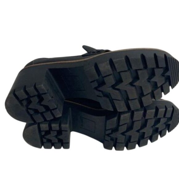Dolce Vita Halona Black Chunky Loafers Sz 8 - Picture 4 of 6